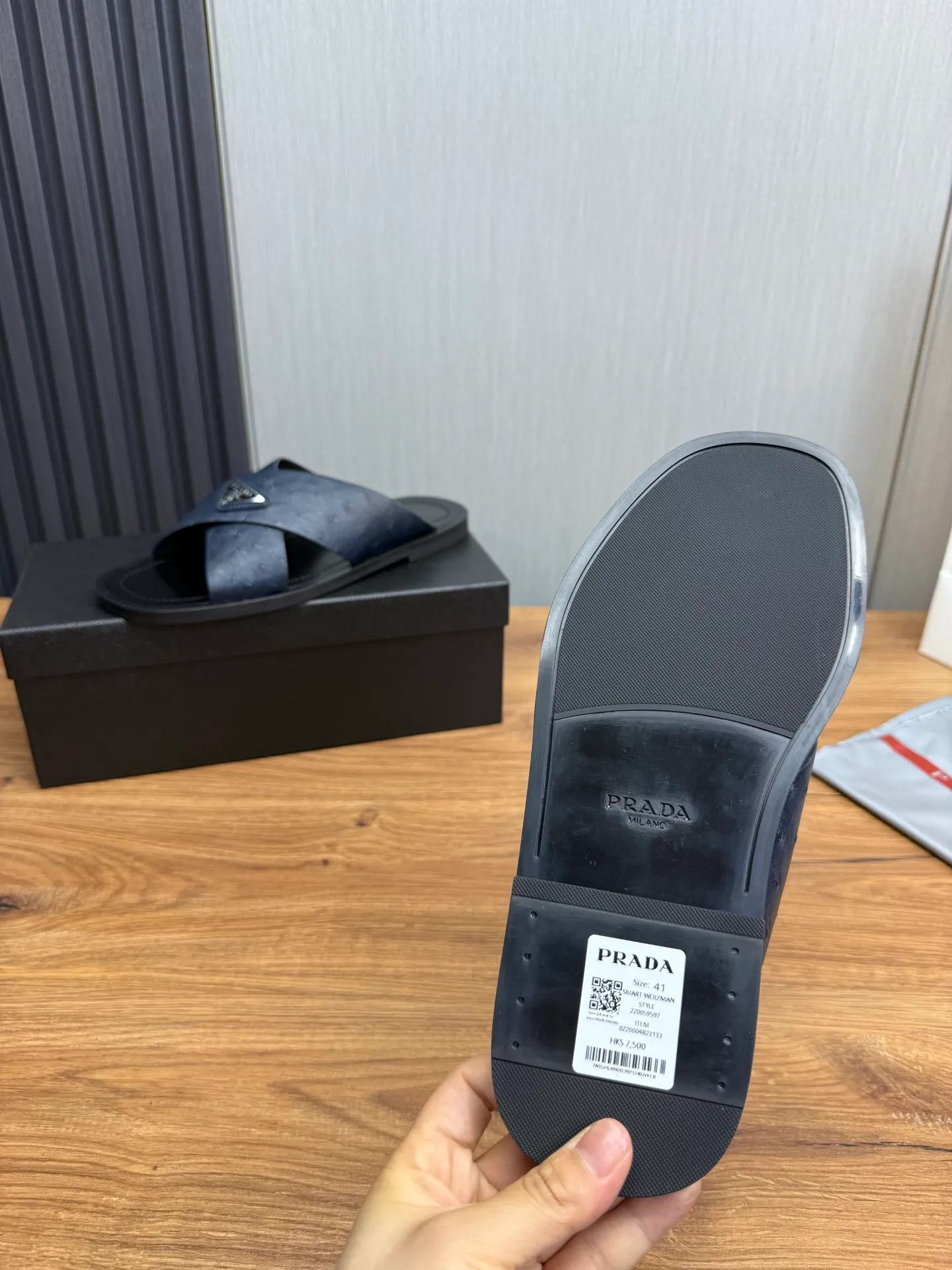 Factory price 340💰 ＰＲＡＤＡPrada - popular men's slippers hot sale 🔥 🩴Official website one to one production 38-45 sizes 45 46 🉑️Customized!